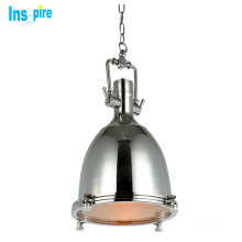 Vintage Industria Copper Hanging Lamp Chrome&Brass Pendant Lamp